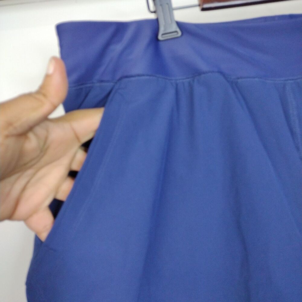 Lands End Swim Board Shorts Built-in Brief Pockets Womens Plus Size 18 Navy Blue - Picture 2 of 7